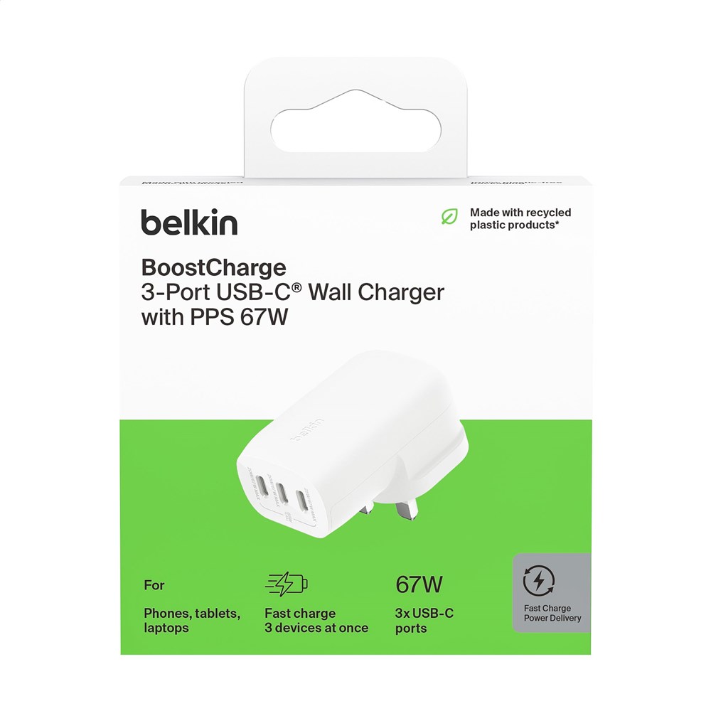 Belkin BoostCharge 3-Port Wall Charger