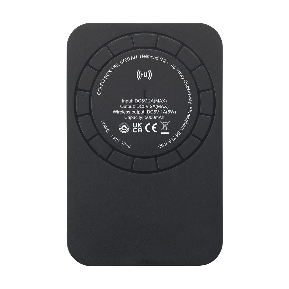 Force Magnetic RCS Recycled Wireless Powerbank 5000