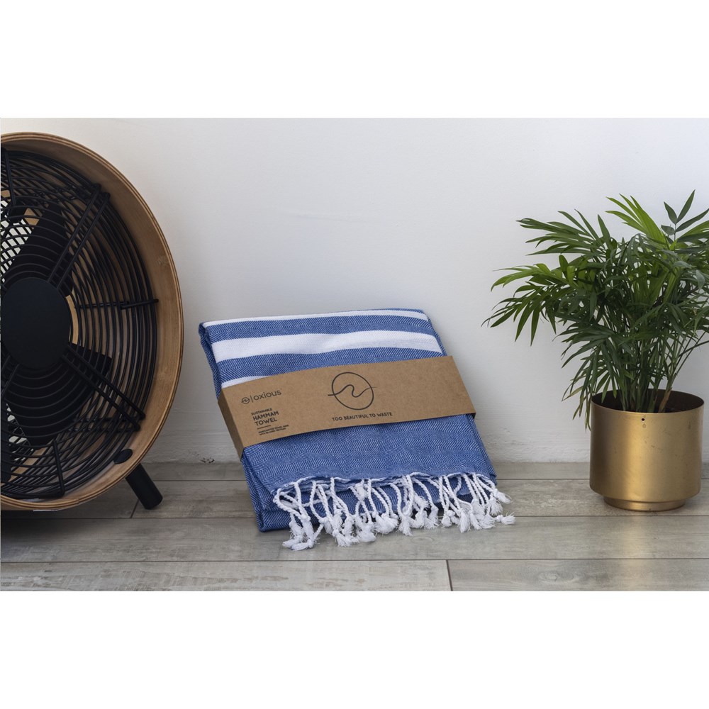 Oxious Hammam Towels - Vibe Luxury white stripe