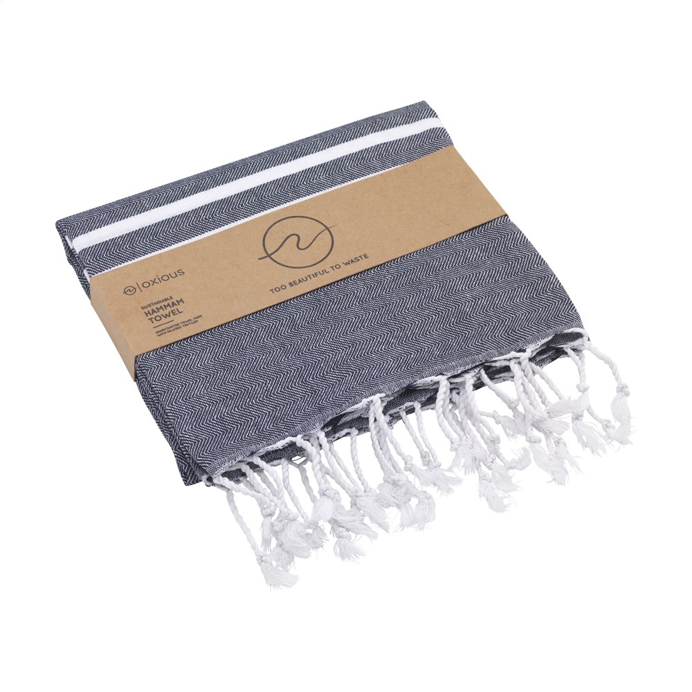 Oxious Hammam Towels - Vibe Luxury white stripe