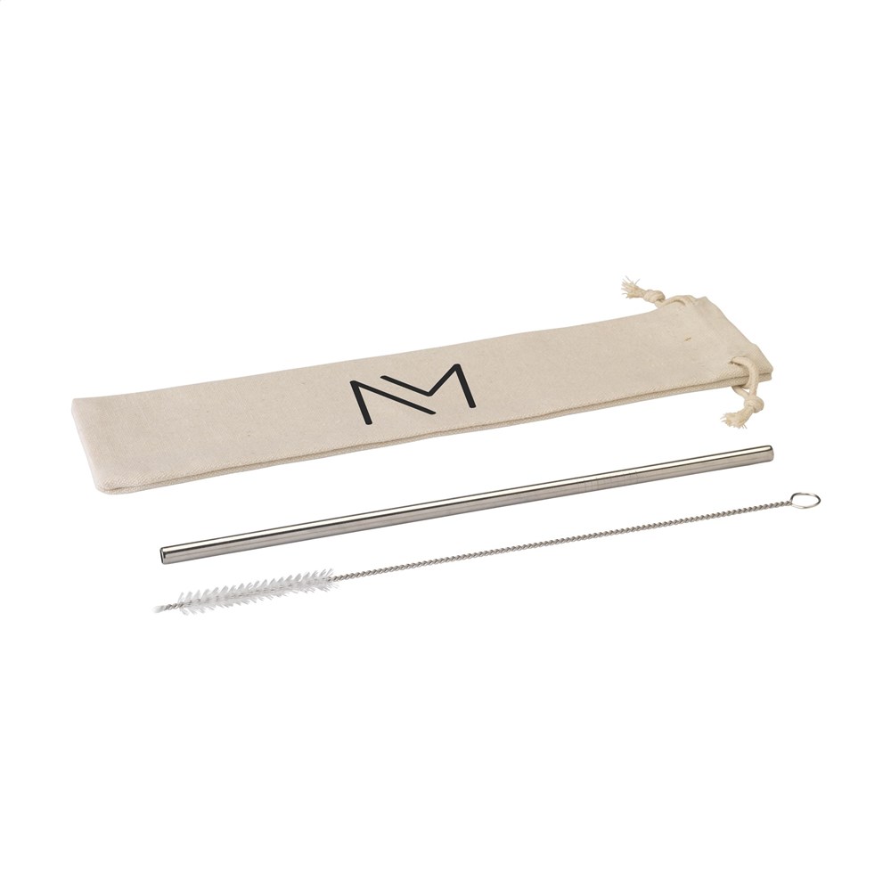 Reusable 1 piece ECO Straw Set stainless-steel straw