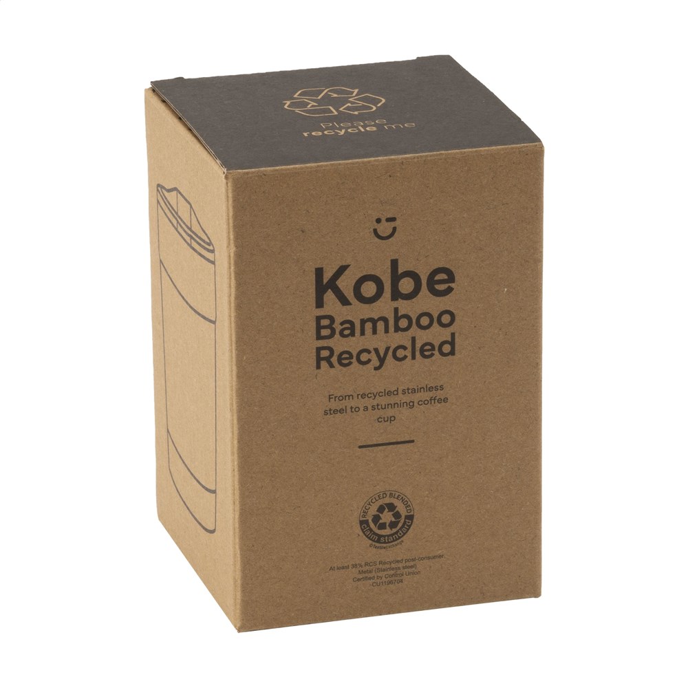 Kobe Bamboo RCS Recycled Steel 350 ml coffee cup