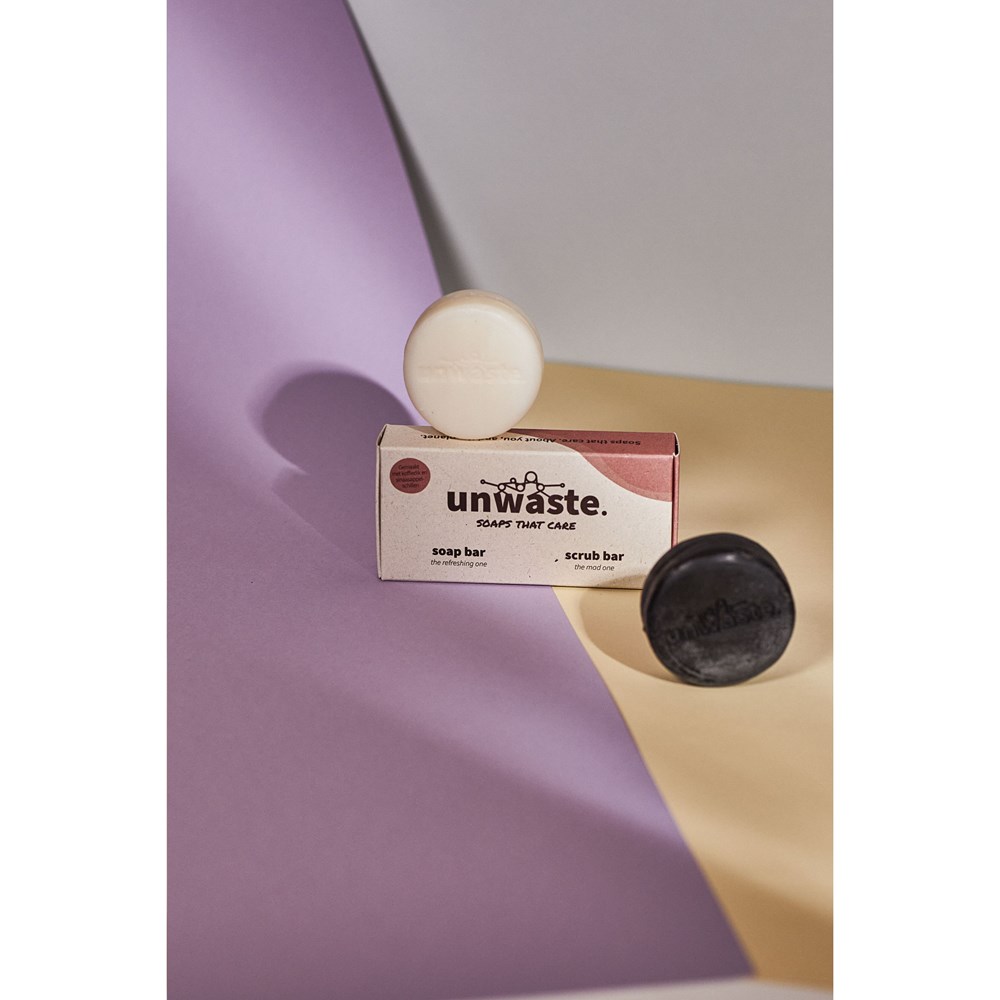 Unwaste Duopack Soap & Scrub bar